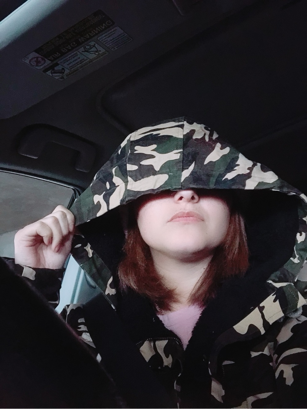 Women’s Camouflage Hooded Parka Jacket - Olive Camo - Picture 2 of 3
